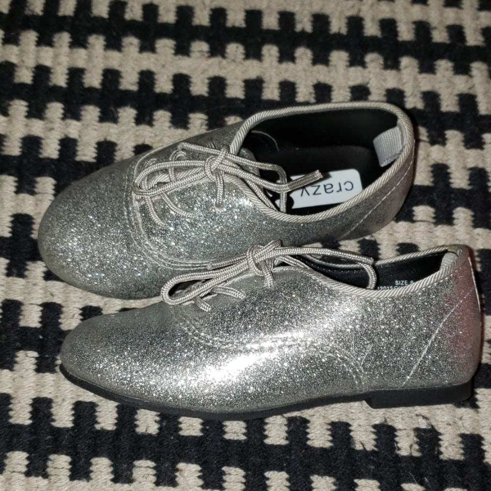 Silver Lace up shoes